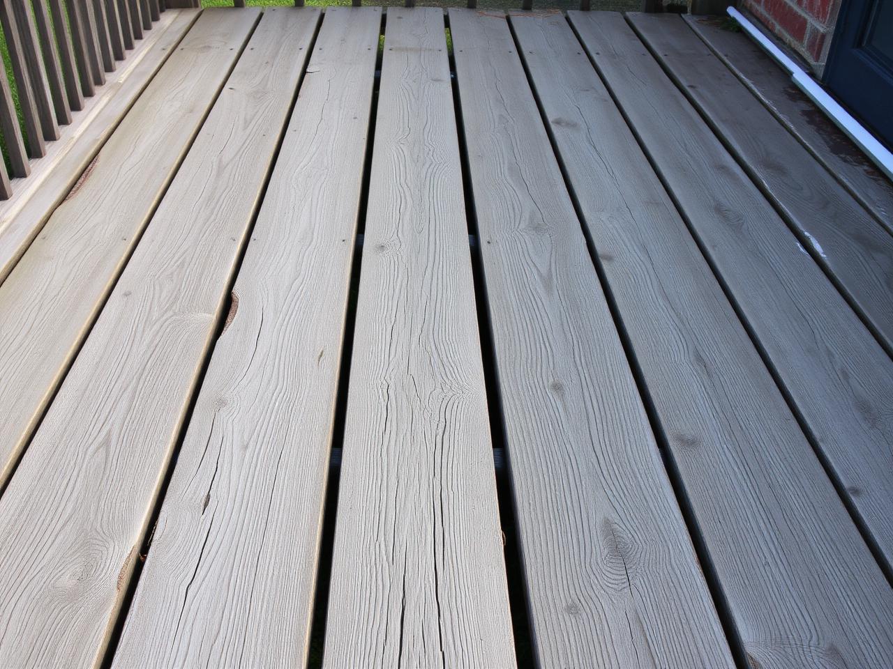 Backyard Deck Restoration before