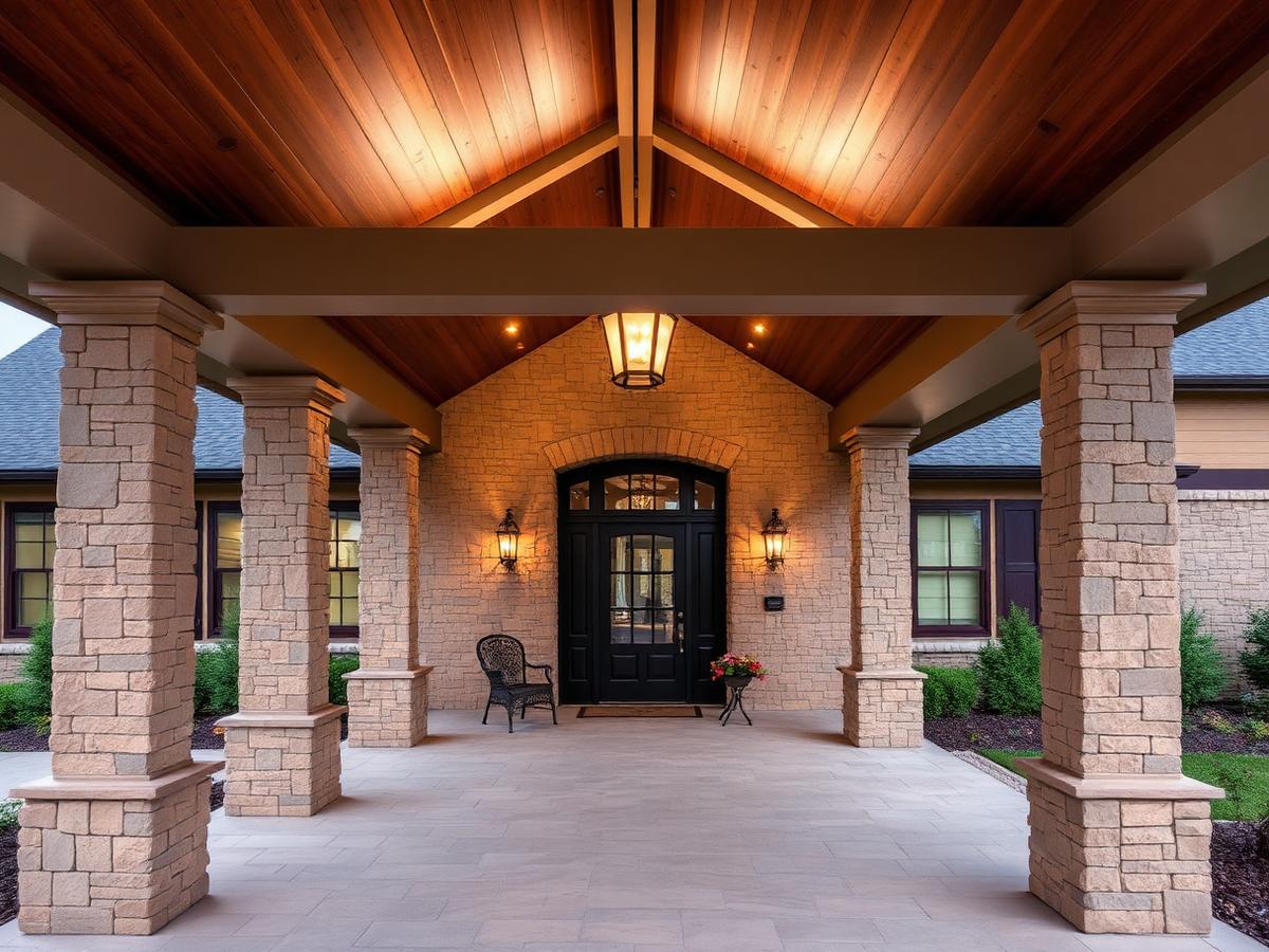 Stone & Cedar Porch